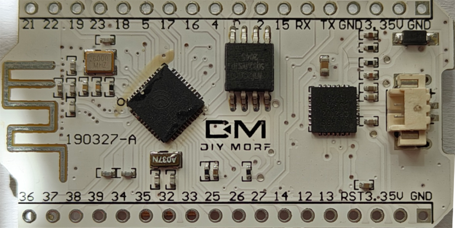 ESP32 WiFi Kit Rückseite