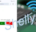 Smartphone schaltet Shelly