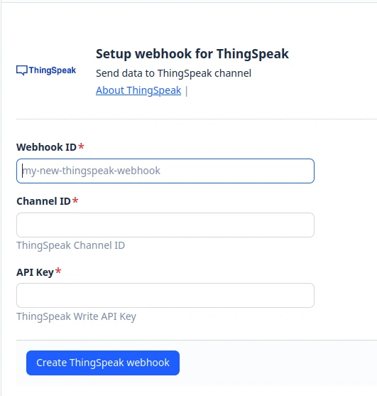 Setup des Webhooks